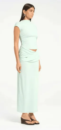 Benni Royce Maxi Dress in Bleached Aqua Size 12 for rent on The Volte - image 2