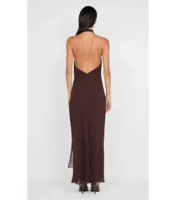 Bec & Bridge Soneva Wrap Maxi Dress Dark Chocolate Size AU 8 for rent on The Volte - image 2