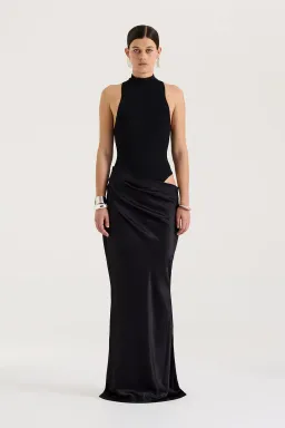 Henne Soraia Maxi Dress Black Size 8 for rent on The Volte - image 1
