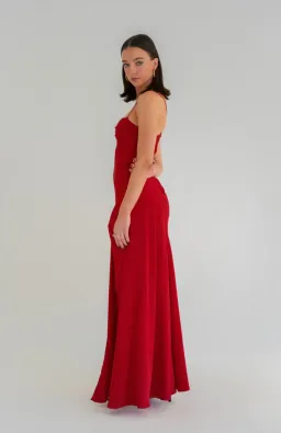 HNTR The Label Gaia Gown Wine Size S/ AU 8 for rent on The Volte - image 2