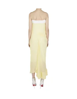 Christopher Esber Waffled Hem Yellow Dress Size AU 8 for rent on The Volte - image 4