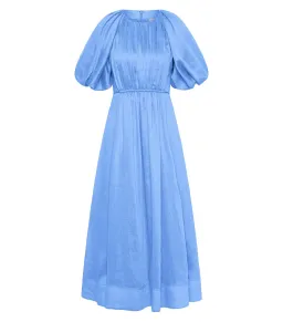 Aje Alma Midi Dress in Mist Blue Size AU 12 for rent on The Volte - image 7