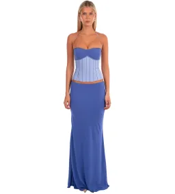 I Am Delilah Angelina Corset & Maxi Skirt in Bluebell Size S / AU 8 for rent on The Volte - image 1