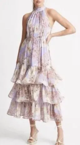 Sheike Eve Floral Dress Lilac Size 10 for rent on The Volte - image 1