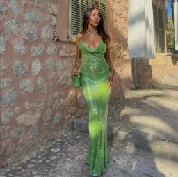 Rat & Boa Gaia Dress Green Size 8  for rent on The Volte - image 1