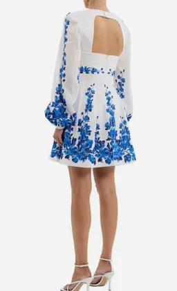 Rebecca Vallance Orchid Blues Mini Dress White Size AU 6 for rent on The Volte - image 2