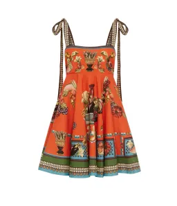Alemais Rocco Mini Dress Orange Print Size 12 for rent on The Volte - image 4
