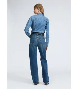 Rag & Bone Shea High Rise Relaxed Straight Jean in Adeline Size AU 10  for rent on The Volte - image 2