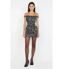 Bec and Bridge Kinsley Sequin Mini Dress in Charcoal Silver Size XS / AU 6 for rent on The Volte - image 1