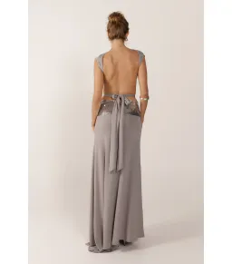 Ance Gria Lune Top and Skirt in Grey Size XS / AU 6 for rent on The Volte - image 2