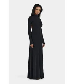 Hansen and Gretel Daphne Maxi Dress Black Size AU 10 for rent on The Volte - image 4