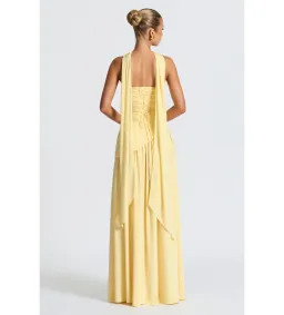 Babyboo Maliyah Maxi Dress in Lemon Yellow Size S / AU 8 for rent on The Volte - image 4
