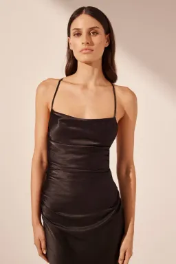 Shona Joy La Lune Lace Back Maxi Dress in  Black Size AU 10 for rent on The Volte - image 3