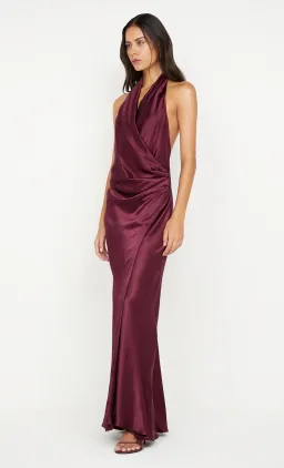 Bec & Bridge Elisia Wrap Maxi Dress in Plum Size 6 for rent on The Volte - image 3