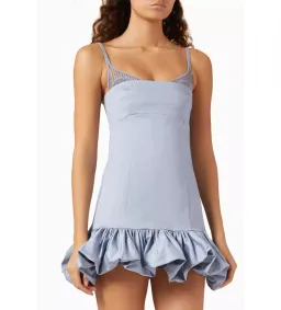 Clea Daisy Mini Dress in Hydrangea Size S/ AU 8 for rent on The Volte - image 5