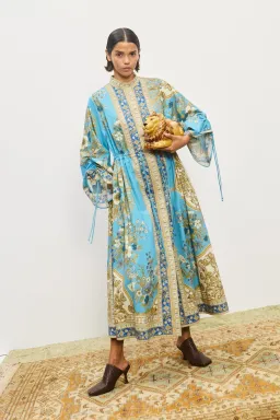 Alemais Cassie Pool Midi Dress in Blue Floral Size 16 for rent on The Volte - image 2