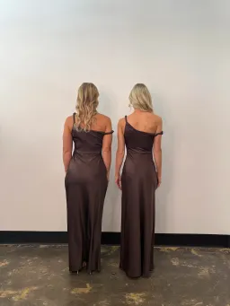 Bec & Bridge Lunetta Twist Strap Dress Maxi Dark Chocolate Size AU 8 for rent on The Volte - image 6