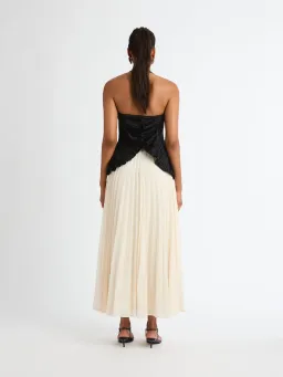 Sheike Strapless Soraya Maxi Dress in Black & Ivory Cream Size 8 for rent on The Volte - image 2