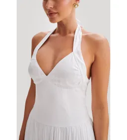 Meshki Harriette Halter Midi Dress in White Size XS / AU 6 for rent on The Volte - image 5