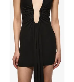 MISHA Jennifer Cupro Mini Dress Black Size 6/XS for rent on The Volte - image 4