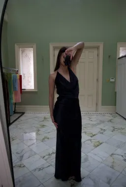 Natalie Rolt Black Gabi Gown Size AU 6 for rent on The Volte - image 1