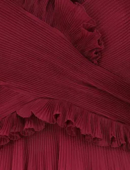 Zimmerman Pleated Off Shoulder Midi Dress Berry Size 1/AU 10 for rent on The Volte - image 7