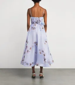 Zimmermann Hypnotic Picnic Midi Dress in Lilac Poppy Size 1 / AU 10 for rent on The Volte - image 2