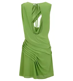 Meshki Oria Chiffon Mini Dress Green Size XXL/AU 16 for rent on The Volte - image 7
