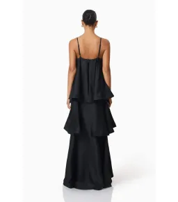 Elliatt Tilly Tiered Maxi Dress Black Size AU 10  for rent on The Volte - image 4
