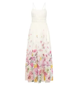 Aje Fleur Maxi Dress Ivory Collage Floral Size 8 for rent on The Volte - image 1