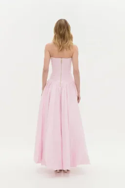 Aje Violette Bubble Hem Maxi Dress Pastel Pink Size 8 for rent on The Volte - image 4