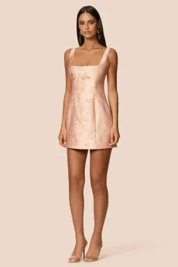 Love Nookie Claudia Mini Dress in Peach Size S / AU8 for rent on The Volte - image 2