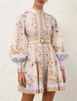 Zimmermann Hypnotic Buttoned Mini Dress Size AU 8 for rent on The Volte - image 1