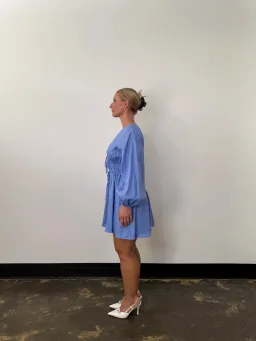 Pasduchas Vera Mini Dress Blue  Size 12 for rent on The Volte - image 2