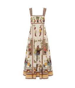 Alemais Mercado Summer Midi Dress in  Exclusive Print Size AU 8 for rent on The Volte - image 2