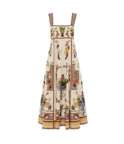 Alemais Mercado Exclusive Summer Midi Dress Print Size 10 for rent on The Volte - image 3