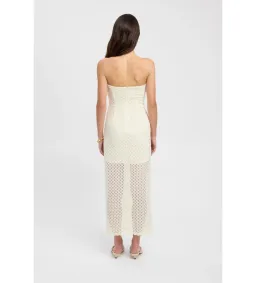 Kookai Savanah Strapless Dress Vanilla Size 6  for rent on The Volte - image 3