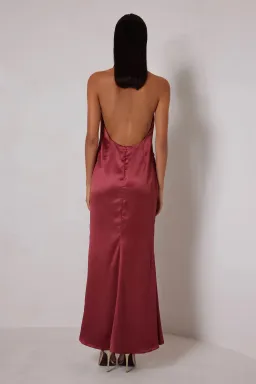 Elle Zeitoune Yvette Maxi Dress in Rust Size 8 for rent on The Volte - image 3