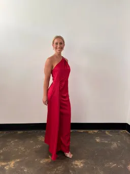 Elle Zeitoune Rhea Maxi Gown in Wine Size AU 14 for rent on The Volte - image 1