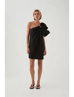 Aje Cira Mini Dress Black Size 8 for rent on The Volte - image 1