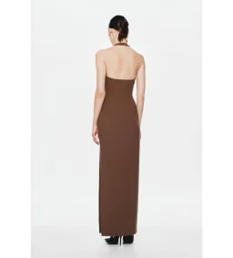 MISHA Alusia Maxi Dress Brown Size 8/S for rent on The Volte - image 5
