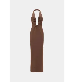 MISHA Alusia Maxi Dress Brown Size 8/S for rent on The Volte - image 6