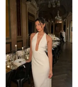 MISHA Alusia Maxi Dress Ivory Size 8/S for rent on The Volte - image 5