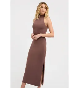 Kookai Archer Midi Dress Brown Size 0 (6-8) for rent on The Volte - image 2