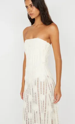 Bec and Bridge Amelie Strapless Maxi Dress in Ivory Size 8 for rent on The Volte - image 3
