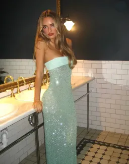 Fait Par Foutch Elizabeth Dress Malachite Size M / AU 10 for rent on The Volte - image 2