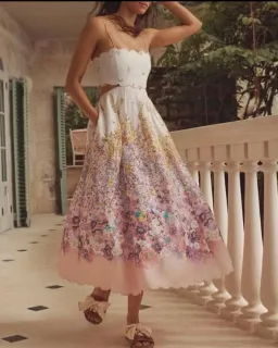 Zimmermann Jude Scallop Midi Dress Size AU 8 for rent on The Volte - image 5