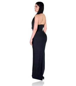 YG Collection Gianna Halter Maxi Gown Black Size AU 8 for rent on The Volte - image 2