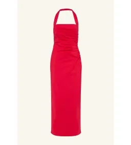 Shona Joy Lani Draped Halter Maxi Dress Chilli Size AU 14 for rent on The Volte - image 6