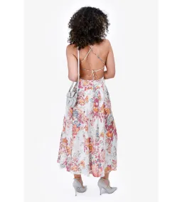 Zimmermann Pattie Asymmetric Open Back Dress in White Size AU 6 for rent on The Volte - image 3